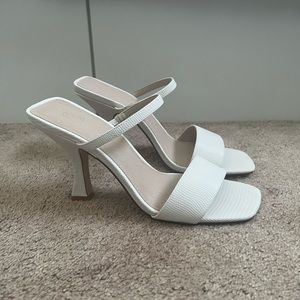 NWOT White strappy heels by UO